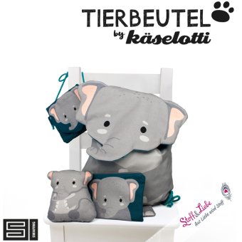 Canvas Tierbeutel 2024 by Käselotti ELEFANT 