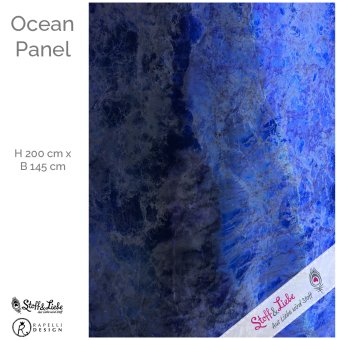 OCEAN -  2 Meter XXXL Panel ROYAL 