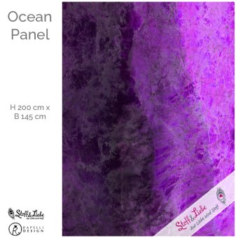 OCEAN -  2 Meter XXXL Panel PURPLE 