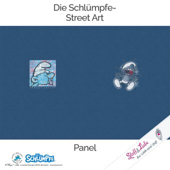 DIE SCHLÜMPFE Street Art PANEL Sommersweat 